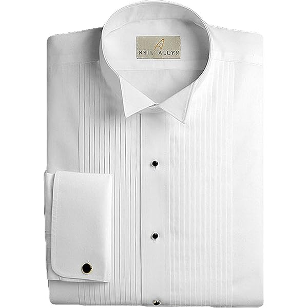 Amazon.com: Wing Collar Tuxedo Shirt, Pique Bib Front, 65